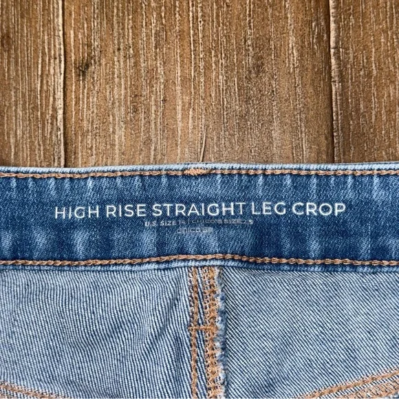Chicos Jeans High rise crop wide leg Straight light wash SZ 2.5 US 14 - Picture 7 of 11
